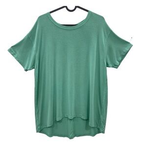 AMERICAN EAGLE AE Soft & Sexy Top Women Size M Green Short Sleeve Stretch Loose